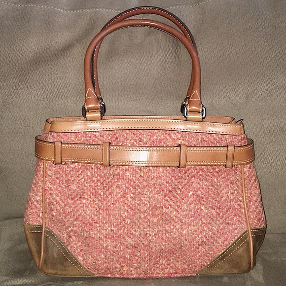 Coach Hampton Herringbone Handbag - Picture 2 of 8